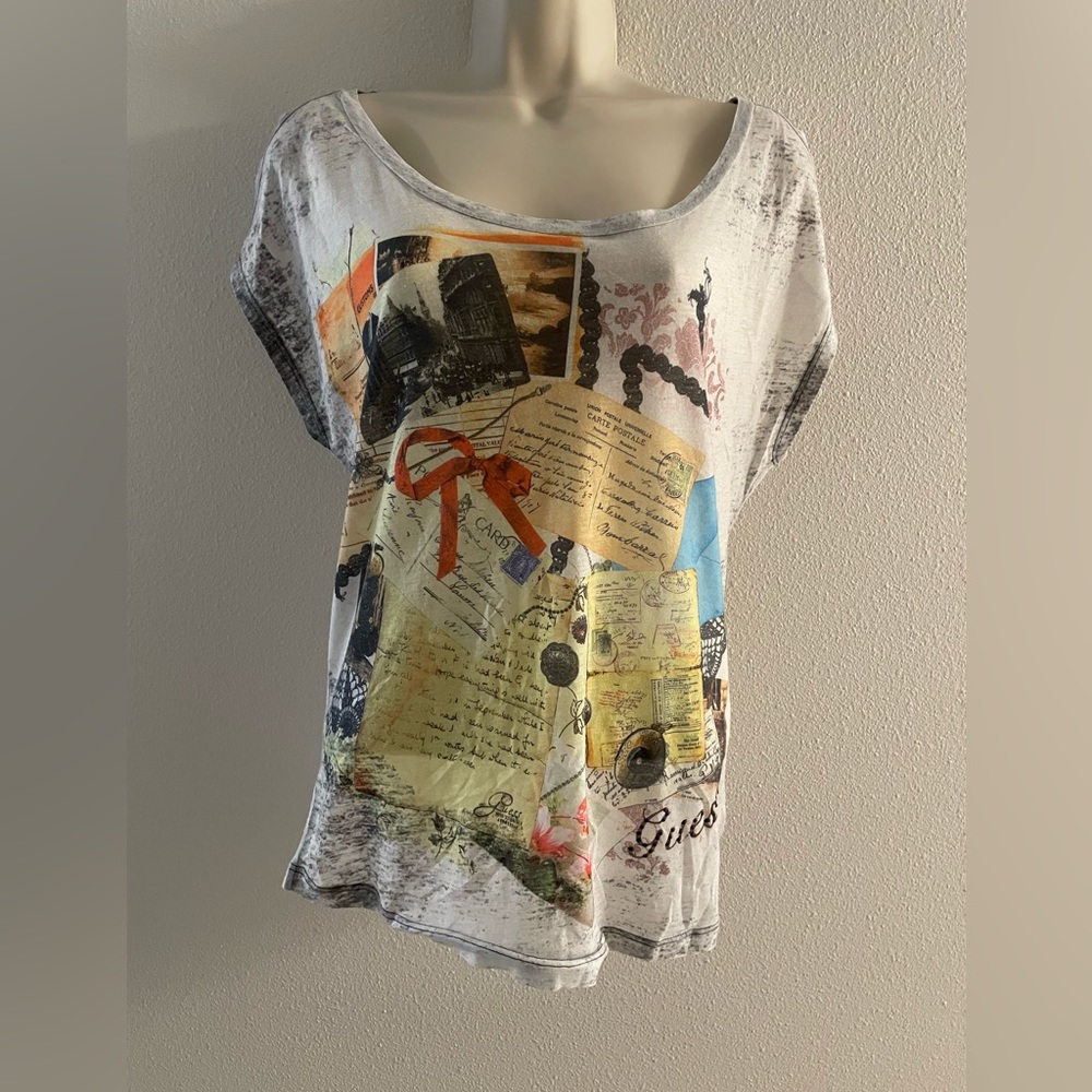 Vintage Guess cut out shoulder top small